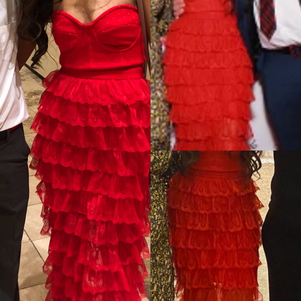 Red bandage dress worn one time